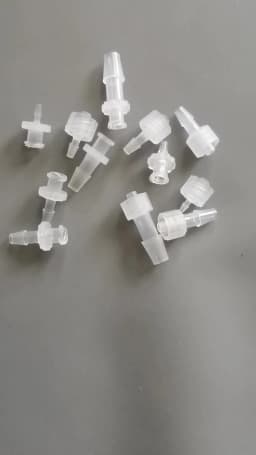 Luer Lock Adapter PP Plastic Air Valve Pipe Dispensing Glue Subpackaging Syringe Barrel Fitting Connector