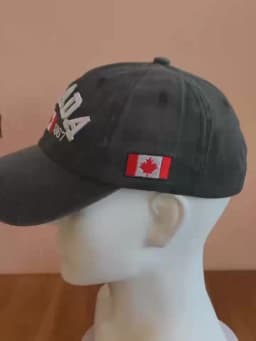 1 Unisex Outdoor Embroidered CANADA Baseball Cap - Adjustable, Sun-Protective & Casual, Ideal for Spring & Autumn Travel