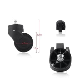 Silent Universal Wheels for Luggage Accessories, Detachable Wheels for Suitcases and Bags.