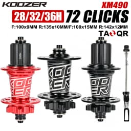 KOOZER XM490 MTB Hub 72 Clicks 6 Pawls 28/32/36H HG SX NX 8-12S TA QR 100x9/100x15 135x10/142x12 Bike Hubs