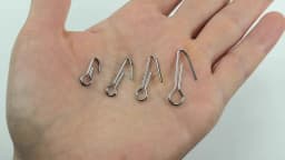 MNFT 100Pcs 304 Stainless Steel Soft Bait Hook Needle Fishing Sinker Weight Loops Head Lead Accessories Centering Pins