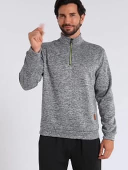 Men's Sweatshirts Half Zipper Pullover Male Long Sleeve Flleece Sweater Standcollar Snowflakes Hoodies Men Clothes