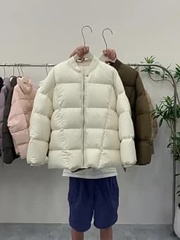 Schinteon Women White Duck Down Jacket Baseball Collar Thick Autumn Winter Warm Outwear Luxurious Casual Over Size Coat 2025 New