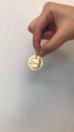 Custom Engraved Name Date Round Coin Stainless Steel Personalized ID Tag Accessory Jewelry Pendant Fit for Bracelet Necklace