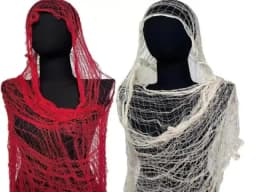 DXAE Distressed Cotton Shawl Ripped Scarf Neck Shawl Wrap for Adult Youth All Matching Hole Scarf Photo Accessories for Women