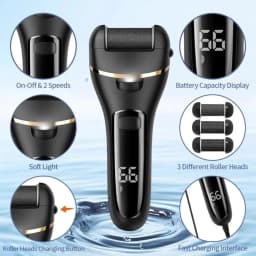 Rechargeable Electric Foot Grinder - USB Powered Callus Remover with Adjustable Speeds, for Men & Women's Pedicure and Self-Care