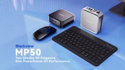 BLACKVIEW MP50 Mini PC,AMD Ryzen 5 3500U(4C/8T Up to 3.7GHz),Radeon Vega 8 Graphics,16GB DDR4 2666MHz,512GB M.2 SSD Dual SSD Support,Windows 11 Pro,WiFi5 BT4.2,9 Ports,4K UHD Output,Two‑fold Cooling System Desktop Computer For Home Office Business