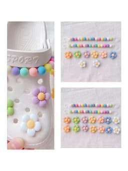 DIY Garden Shoe Charm Set for Kids - Hole Shoe Buckle Decoration Accessories Girls Party Gift Charms