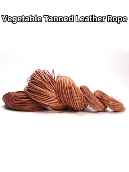 WUTA 5 Meters 100% Genuine Leather Cord Round Rope 1.5-6mm Leather Strap Strings Woven Rope Jewelry Necklace Bracelet Lace