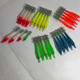 Glow Blowing Tube Fishing Hook Soft Squid Hook Glow Squid Hook Sea Fishing Biomimetic Bait
