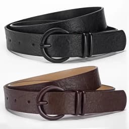 1spc Korean Version Women's Belt PU Spray Paint Needle Buckle Belt Fashionable Personality Versatile Jeans Belt