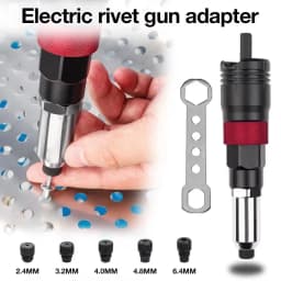Home Cordless Riveting Machine Kit 2.4mm/3.2mm/4.0mm/4.8mm/6.4mm Insert Nut Riveting Tools Industrial Insert Nut Pull Rivet Tool