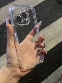 Soft Glitter Transparent Phone Case For iPhone 11 12 13 14 15 16 17 18 Pro Max Plus Air Shockproof Silicone Clear Bumper Cover
