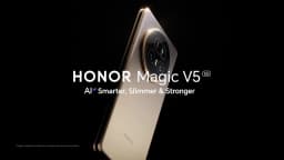 Global Version HONOR Magic V5 16GB+512GB Foldable Smartphone Snapdragon 8 Elite 7.95" OLED Display 5820mAh Battery 66W NFC