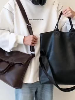 Designer Style Men's Commuting File Bag Hand-Held Briefcase Multifunctional Large Capacity Versatile Tote Bag Crossbody Bag