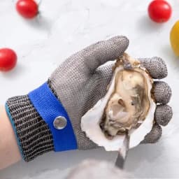 9-level Protective Safety Gloves Stainless Steel Wire Metal Mesh Cutting Resistant Slaughter Meat Cutting Oyster Skin Gloves