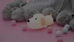 Dog LED Night Light Touch Sensor 2 Colors Dimmable Timer Rechargeable Silicone Puppy Lamp for Children Baby Toy Christmas Gift