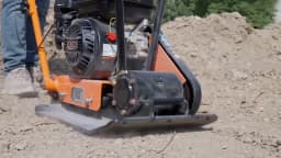 SucceBuy Gasoline Plate Compactor 2.8/6.5 HP Force Vibratory Compaction Tamper For Walkways, Asphalts, Patios Paver Landscaping