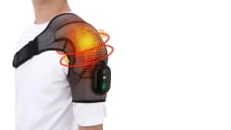 Electric Heating Shoulder Massager Vibration Massage Shoulder Steamer Brace Support Belt Knee Shoulder Muscle Relaxer Heated Pad