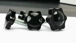 2-10pcs Star Hand Knob Screws Bolt M4 M5 M6 M8 M10 Carbon Steel Star Shape Head Thread Clamping Thumb Handle Machine Screw