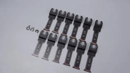 24 Pcs Oscillating Saw Blade Set Multitool Oscillating Blade HCS Universal Precision Tooth Blade For Wood Plastic Metal Cutting