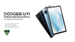 Tablet DOOGEE U11 Android 16, ultra screen 11 inch 90Hz, 4 GB RAM, ROM, battery 8580 mAh, dual top speaker, Supports Widevine L1