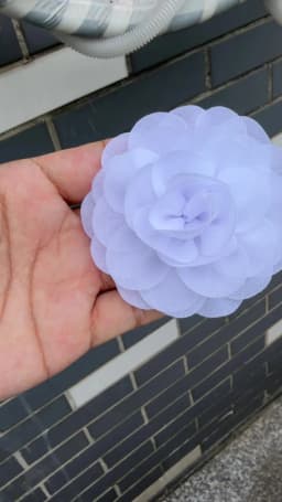 10pcs/lot 20colors 8.5cm Chiffon Petals Poppy Artificial Rolled Rose Fabric Flowers For Wedding Bridal Bouquets Decoration