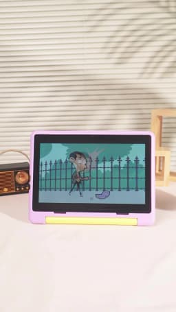URAO 10 Inch Android 15 Tablet Cartoon Pattern Kids Tablet 20GB RAM 64GB ROM Learning Education Games Tablets Children's Gifts