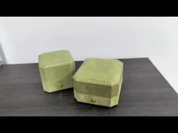 Green Ring Holder Jewelry Storage Case Pendant Box Accessories Necklace Bracelet Bangle Packaging