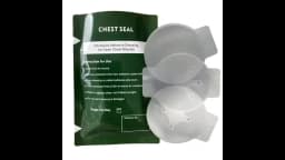 Vent Chest Seal Life-Saving Wound Care for Emergency or Tactical Situations Advanced Adhesive Sterile Transparent Lightweight