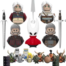 Game The Hollow Knight The Witcher Bricks For Toy Gifts Building Blocks DIY Mini Actiion Figures For Christmas Gifts
