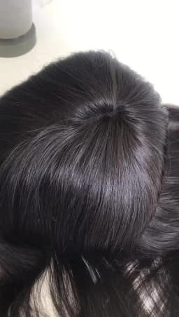 Wholesale Full PU 7x9 PU Injected Silicone Skin Natural Virgin Human Russian Hair Topper for Women in Stock