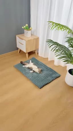 Self-Warming Cat Dog Mat Pet Bed Ultra Soft Fleeces Warm Cozy Comfort Sleeping Mat Universal Machine Washable Pet Furniture