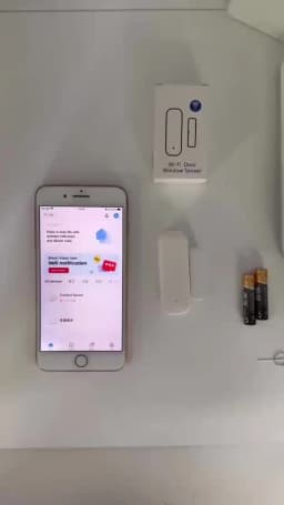 WiFi Zigbee3.0 2MQTT Smart Door Window Sensor, Tuya Security Alarm Detector, Open/Closed Monitor Works with Alexa Smart Life