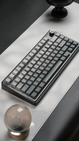 EPOMAKER X AULA F75 MAX Compact 75% ANSI Layout Wired/Bluetooth/2.4GHz Wireless Mechanical Keyboard with TFT Screen and a Knob