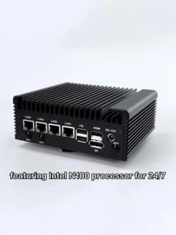 Topton Intel N150 Fanless Mini PC N100 4 x2.5G LAN I226-V 2*COM DDR4 NVMe Efficient Cooling Solid Firewall PC Industrial Compute