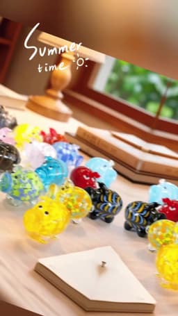Different Styles Murano Glass Pig Mini Figurines Cute Tiny Animal Craft Ornaments Home Table Fairy Garden Room Kawaii Decoration