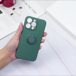Liquid Silicone Magnetic Bracket Ring Phone Cases For IPhone 15 14 13 12 11 Pro Max Mini X XS XR 8 7 Plus Shockproof Back Cover