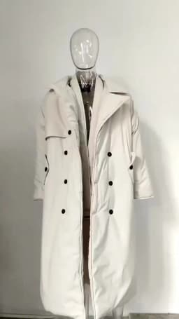 LUZHEN Winter Stylish Double Breasted Long Padded Coat Men's Original Design Thickened Knee-length Trench Trendy 2023 New Cac4db