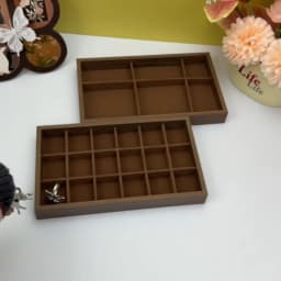 1 Pc, Walnut Wood Pattern Jewelry Box, Jewelry Tray, Suitable for Storing Necklaces, Rings, Earrings, and Ear Studs
