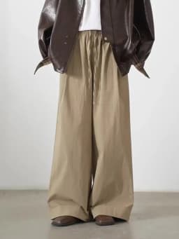 CHIC VEN New Women Pants Solid Loose Casual Retro Elastic Waist Drawstring Pleated Female Texture Trousers Spring Autumn 2026
