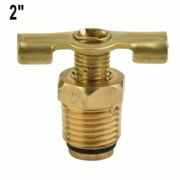 AIR COMPRESSOR TANK 1/4 DRAIN PLUG VALVE / TAP / DRAIN COCK WITH T-HANDLE Air Compressors 1*1/4 Blowdown Valve