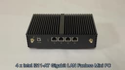 Qotom Mini PC Q300G4-S05 Core I3 I5 I7 with 4 Gigabit Ethernet NIC AES-NI Firewall Router Computer