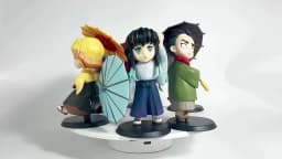  12cm New Demon Slayer Plum Rain Series 13pcs/set Blind Box Figure surprise Box Tanjiro Kamado Nezuko Action Model Toys Gifts
