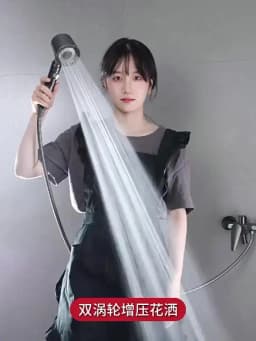 New 5 Mode Pressurized Shower Head With Filter Stop Button Water Saving Spray Nozzles Big Boost Showerhead Bathroom Accessories