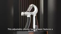 Professional Mechanical Counter Hand Gripper for Forearm And Hand Strength Training with 5-200KG Adjustable Resistance