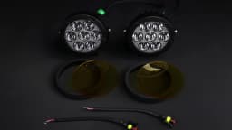 UNISHINE 4.5" Round LED Work Lights Spotlight 3.5inch LED Fog Lights Driving Lamp 6000K 3000K For Motorcycle SUV Trucks 12-32V