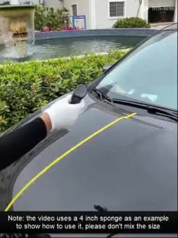 3/4/5/6 inch Car Detailing Polishing Buffing Sponge Wool Pad Headlight Restoration Sandpaper For Sanding Waxing Cleaning Washing