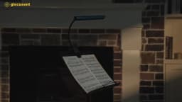 Glocusent New Foldable Long-Lasting Clip on Piano Musical Sheet Lamp Color & Brightness Adjustable Led Music Stand Light