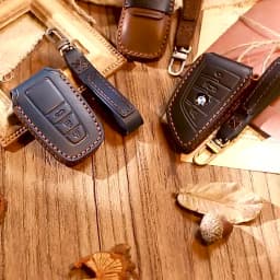 Luxury Leather Car Key Case Cover Fob Protector for Ssang Yong 2020 G4 Rexton Accessories Keychain Holder Remote Keyring Shell